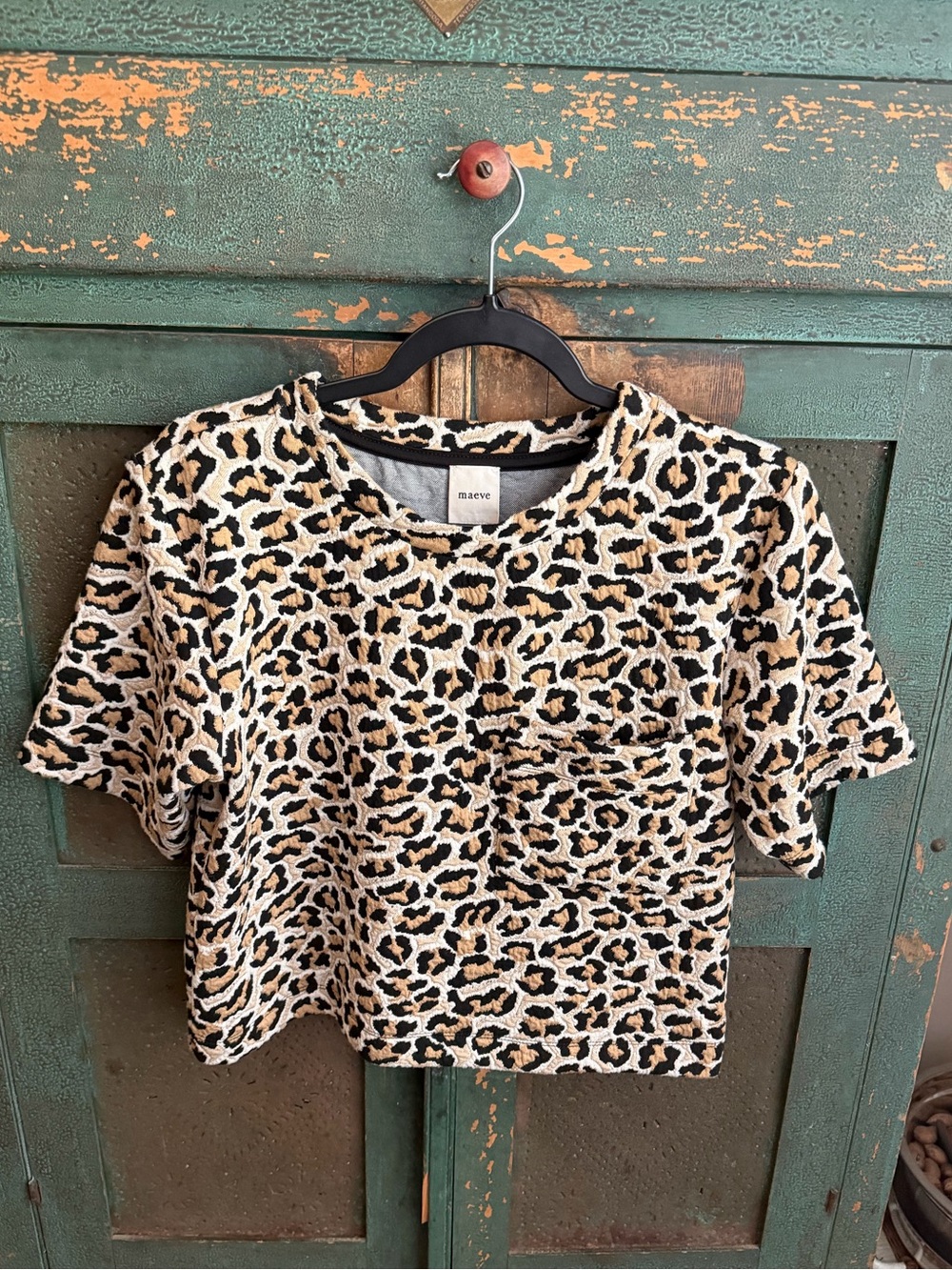Maeve Knit Boxy Tee - Picture 2 of 9